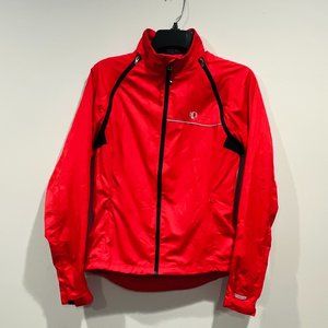 Pearl Izumi Convertible Cycling Jacket Women  red color S Packable Windbreaker